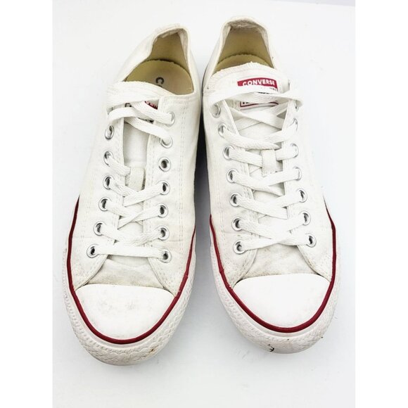 Converse White Canvas Sneakers - Size 11‎ - Picture 4 of 8